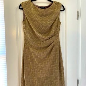 Gold chaps dress